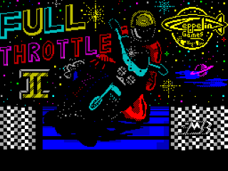 Full Throttle 2 title screen for ZX Spectrum